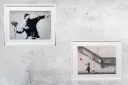 Your Choice of Banksy Print: Girl with Balloon OR Love Is In The Air